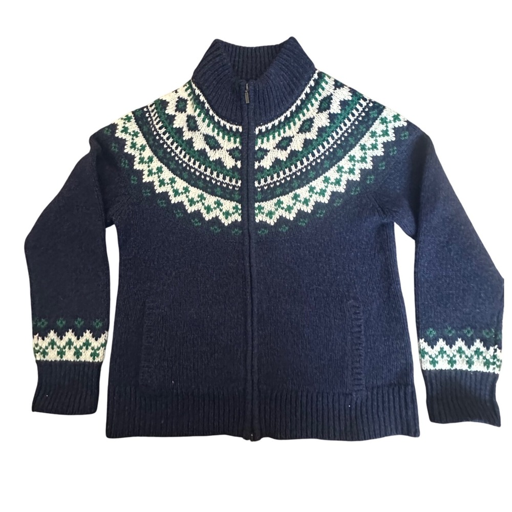 L.L.Bean Lambswool Sweater Cardigan, women's Medium
